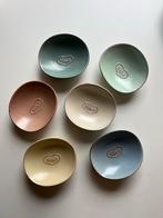 Vintage Nibbit Schaaltjes Set - Pastelkleuren, 6 stuks, Ophalen of Verzenden