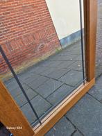 Mooie Rechthoekige Spiegel Houten Frame glas in lood stukken, Gebruikt, 100 tot 150 cm, Ophalen of Verzenden, 75 tot 100 cm