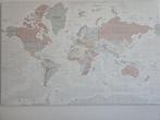 Canvas wereldkaart 90x140, Ophalen, Minder dan 10 m², Roze