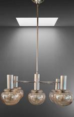 Mid century hanglamp atomic toegeschreven aan sciolari, Ophalen, Gebruikt, 75 cm of meer