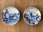 2 Vintage Wandborden VEB Steingut DDR Delftsblauw, Antiek en Kunst, Verzenden