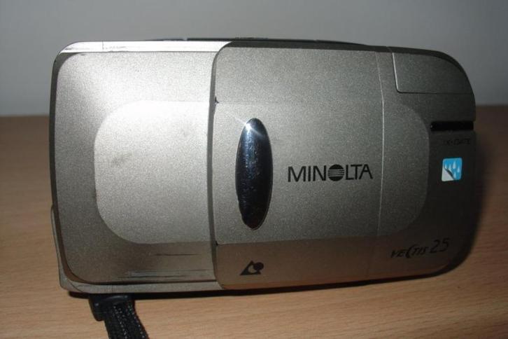 Minolta Vectis 25 – Vintage APS-camera (werkt goed), Audio, Tv en Foto, Fotocamera's Analoog, Gebruikt, Compact, Minolta, Ophalen of Verzenden