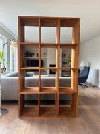 Teakhouten (vakken)kast, Huis en Inrichting, Kasten | Boekenkasten, Ophalen, Met plank(en), 100 tot 150 cm, 200 cm of meer