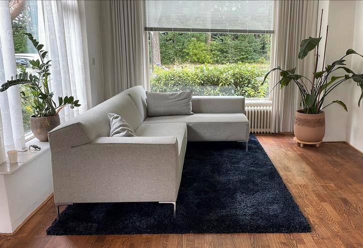 Gebruikte DoS Bloq Hoekbank - Vesper Greige - snelle deal?, Huis en Inrichting, Banken | Bankstellen, Gebruikt, Hoekbank, Vierpersoons of meer