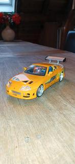 Toyota Supra Fast & Furious Modelauto 1:24, Hobby en Vrije tijd, Modelauto's | 1:18, Ophalen of Verzenden, Gebruikt, Auto, Overige merken