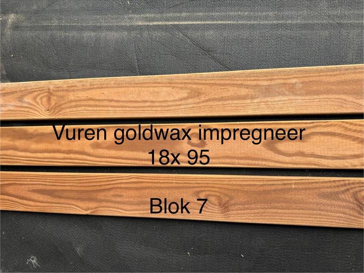 Vuren Bekleding 18x95mm Goldwax - 36m2, Doe-het-zelf en Verbouw, Hout en Planken, Nieuw, Plank, Vuren, 300 cm of meer, Minder dan 25 mm