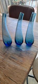 Ikea Lotta Petterson snits vaas vaasjes, Huis en Inrichting, Blauw, Ophalen of Verzenden, Minder dan 50 cm, Glas