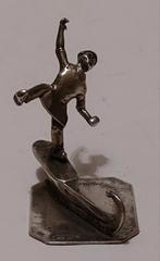 Zeldzaam Hollands zilver  miniatuur. Dansen op grote schaats, Antiek en Kunst, Antiek | Goud en Zilver, Ophalen, Zilver