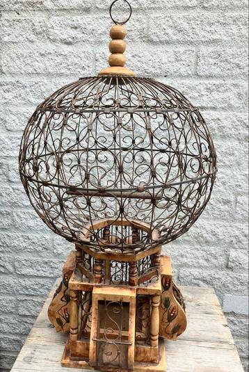 Brocant Vogelkooitje - Decoratief beschikbaar voor biedingen