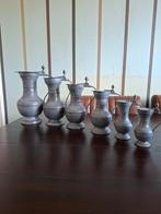 Tinnen kannen set, Ophalen of Verzenden