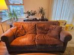 3-persoons piloten lederen Zitbank, Huis en Inrichting, Banken | Bankstellen, Ophalen, Gebruikt, Klassiek, Driepersoons