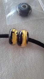 Trollbeads Paarse Chakra Bedel (Goud), Glas of Kristal, Ophalen of Verzenden, Zo goed als nieuw, Trollbeads