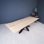 eikentafel 220 x 100 verjongd, keukentafel, eettafel, 100 tot 150 cm, Industrieel modern, Ophalen of Verzenden, Vijf personen of meer