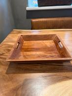 Houten dienblad met handvatten, Huis en Inrichting, Ophalen of Verzenden, Zo goed als nieuw, Rechthoekig, Hout