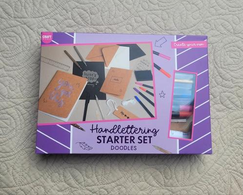 Handlettering starter set doodles, Hobby en Vrije tijd, Knutselen, Zo goed als nieuw, Ophalen of Verzenden