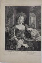 Jacques Chereau gravure "Jeanne d'Aragon Reine de Sicile", Huis en Inrichting, Overige typen, Minder dan 50 cm, Gebruikt, Oorspronkelijke maker