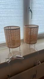 Rotan nachtlampen 2x, Overige materialen, Ophalen of Verzenden, Minder dan 50 cm, Landelijk