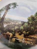 Wandbord de beek oversteken, Antiek en Kunst, Antiek | Wandborden en Tegels, Ophalen of Verzenden