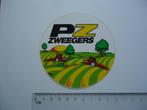 sticker oud PZ ZWEEGERS traktor landbouw strip boer retro --, Verzamelen, Stickers, Verzenden, Zo goed als nieuw, Bedrijf of Vereniging