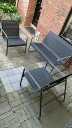 Tuinset grijs merk Livarno, Tuin en Terras, Ophalen of Verzenden, Zo goed als nieuw, Aluminium, Bank
