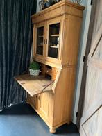 Antieke Grenen Secretaire - 210cm, Ophalen, Gebruikt, 100 tot 150 cm, 200 cm of meer