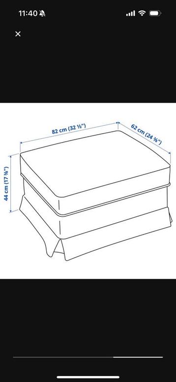Ikea Ektorp 3 zitsbank + voetenbank - afbeelding 6
