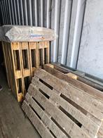 Pallets  Euro  8 x waarvan 1 kunststof, Doe-het-zelf en Verbouw, Hout en Planken, Ophalen, Gebruikt, Pallet, Minder dan 200 cm