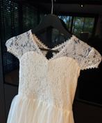 Trouwjurk Communie Kind Meisje, Ophalen of Verzenden, Zo goed als nieuw, Versiering, Geboorte of Huwelijk