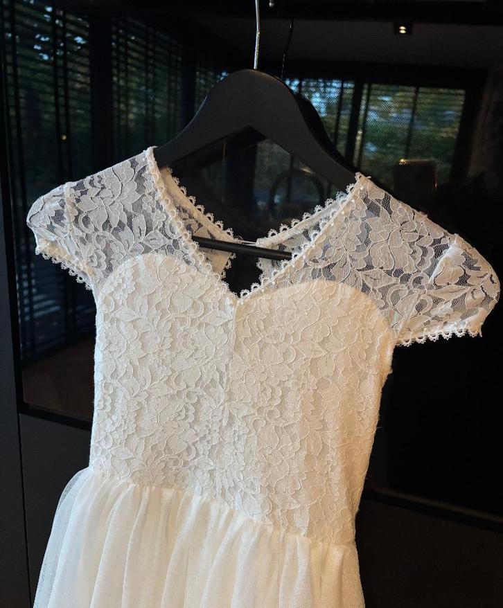 Trouwjurk Communie Kind Meisje, Hobby en Vrije tijd, Feestartikelen, Zo goed als nieuw, Versiering, Geboorte of Huwelijk, Ophalen of Verzenden