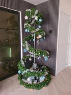 Spiraal kerstboom inclusief groen, lampjes, pot en grind, Ophalen