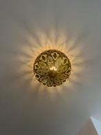 Twee stuks gouden plafondlampen (messing), Ophalen of Verzenden, Zo goed als nieuw