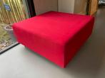 Rode hocker / poef - 90x90 cm, Ophalen, Gebruikt, Vierkant, 75 tot 100 cm