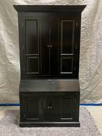 Zwarte secretaire/buffetkast., Huis en Inrichting, Gebruikt, 100 tot 150 cm, 200 cm of meer, Ophalen of Verzenden
