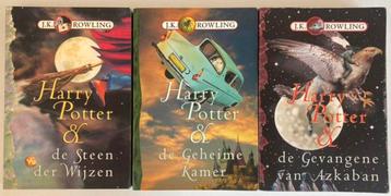 HARRY POTTER 1 t/m 3 - J. K. Rowling - PRE-MOVIE uitgave! beschikbaar voor biedingen