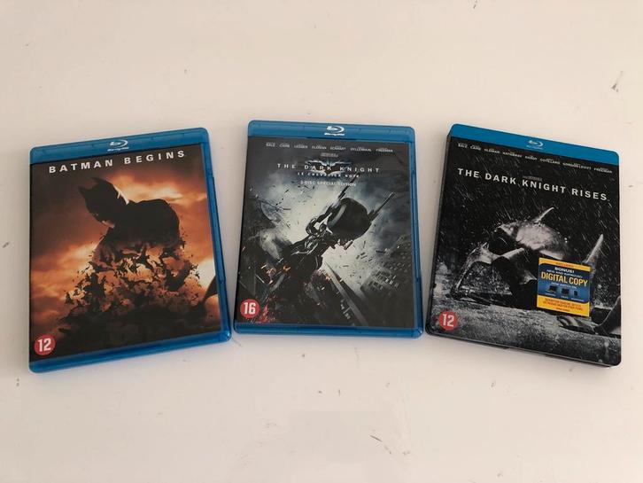 Batman Trilogie Blu-ray - Complete Boxset, Cd's en Dvd's, Blu-ray, Zo goed als nieuw, Actie, Boxset, Ophalen