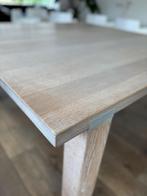 Massief Eiken Eettafel 150x150cm, Ophalen, Gebruikt, 150 tot 200 cm