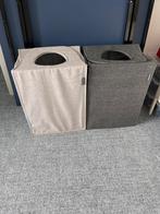 2 Wasmanden (wastas) - Lichtgrijs & Donkergrijs, Ophalen of Verzenden, Gebruikt