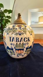 Tabakspot Taback aardewerk handbeschilderd, Antiek en Kunst, Ophalen of Verzenden