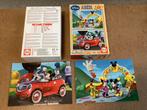 2x 25 vrolijke puzzel Disney Clubhuis Mickey Donald Pluto, 2 tot 4 jaar, 10 tot 50 stukjes, Ophalen of Verzenden, Zo goed als nieuw