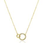 ZINZI Gouden Ketting met Zirkonia - 14krt, Sieraden, Tassen en Uiterlijk, Kettingen, Ophalen, Nieuw, Goud, Met edelsteen