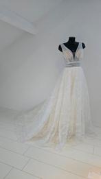 Nieuwe A-lijn trouwjurk Jarice maat 40 met glitters, Trouwjurk, Nieuw, Ophalen of Verzenden, Wit
