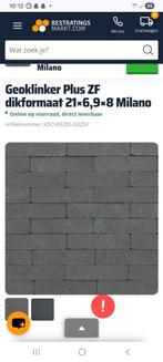 Ongeveer 35 m2 geo klinkers milano van mbi, Tuin en Terras, 1 tot 2 meter, Minder dan 3 meter, Ophalen of Verzenden, Zo goed als nieuw