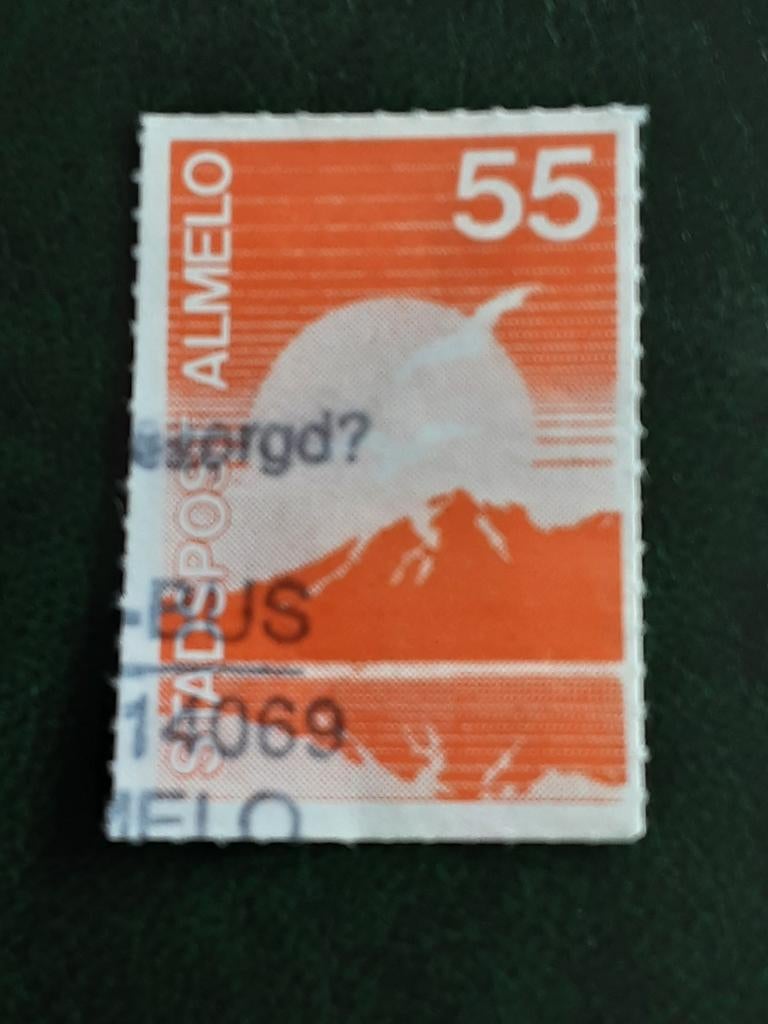 Stadspost Almelo. Landschap.  Almelo III  55ct. ( gest), Ophalen of Verzenden