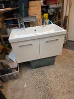 Dubbele wastafel 100 x 50, Gebruikt, 100 tot 150 cm, Ophalen of Verzenden, Minder dan 100 cm