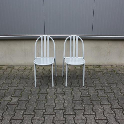 2 x chair Model 222 Robert Mallet-Stevens, Huis en Inrichting, Stoelen, Gebruikt, Twee, Metaal, Grijs, Ophalen