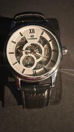 Forsining Skeleton Automatisch Heren Horloge, Sieraden, Tassen en Uiterlijk, Horloges | Heren, Overige merken, Leer, Polshorloge