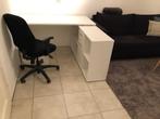 Hoek bureau wit, Ophalen, Gebruikt, Bureau