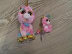 Set van 3 knuffels - Eenhoorn & Flamingo Knuffelset, Ophalen of Verzenden, Zo goed als nieuw, Overige typen
