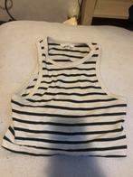 Wit topje met zwarte strepen, Maat 38/40 (M), H&M, Wit, Ophalen of Verzenden