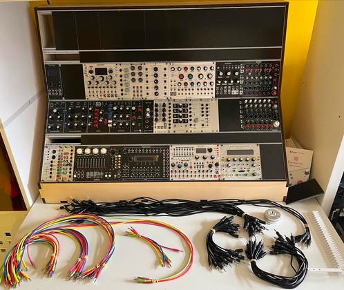 Eurorack collectie met monstercase en toebehoren, Muziek en Instrumenten, Synthesizers, Zo goed als nieuw, Overige aantallen, Overige merken